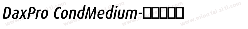 DaxPro CondMedium字体转换